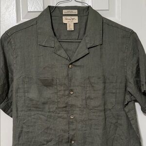 Panama Jack Olive Casual Button Down Shirt